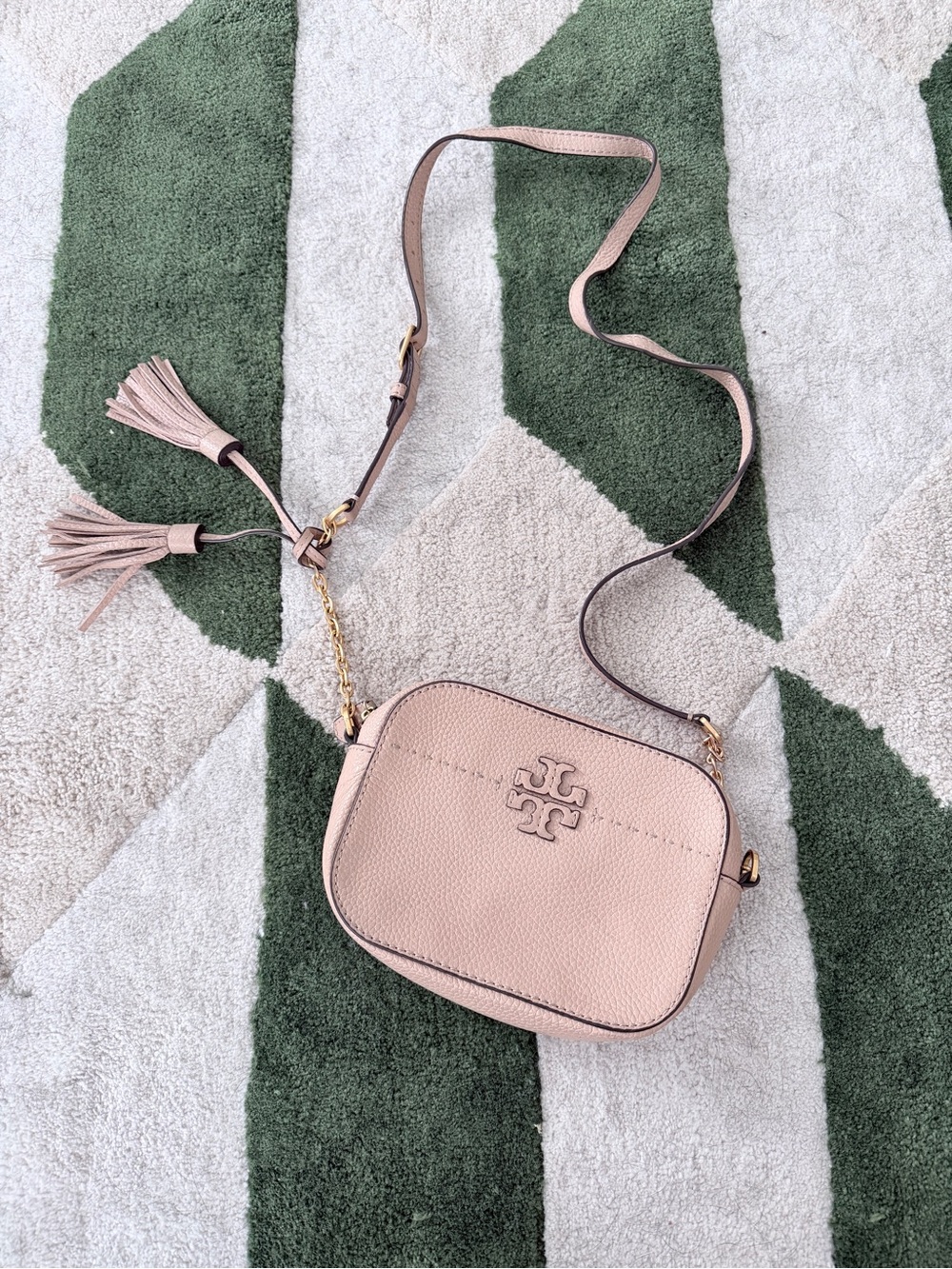 Tory Burch McGraw leather camera bag